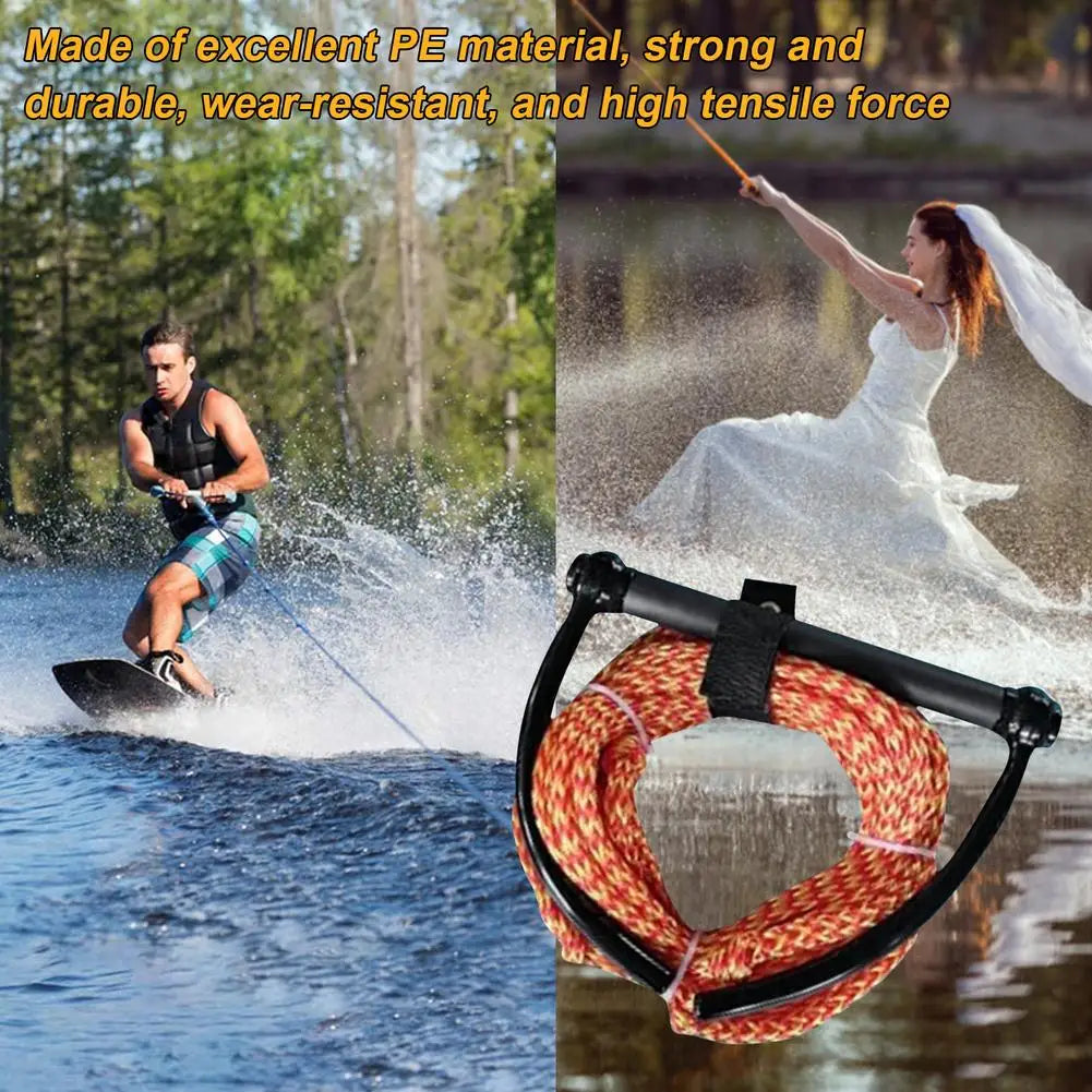 1Pcs 23m Water Ski Rope Safety Surfing Tow Line Leash Cord With Handle Grip For Wakeboard Kneeboard Surfing Watersports Rope