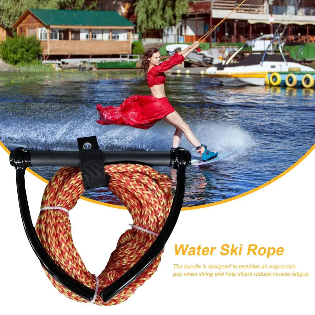 1Pcs 23m Water Ski Rope Safety Surfing Tow Line Leash Cord With Handle Grip For Wakeboard Kneeboard Surfing Watersports Rope