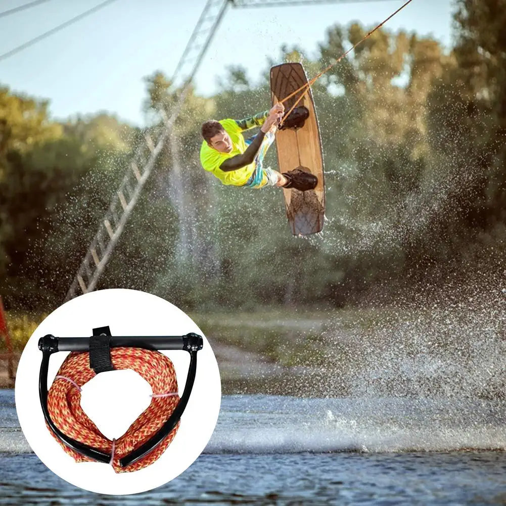 1Pcs 23m Water Ski Rope Safety Surfing Tow Line Leash Cord With Handle Grip For Wakeboard Kneeboard Surfing Watersports Rope