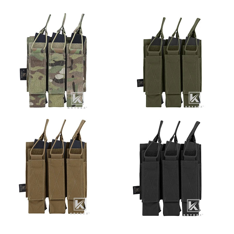 MP5 MP7 Triple Magazine Pouch Tactical Modular For Airsoft Hunting Gear