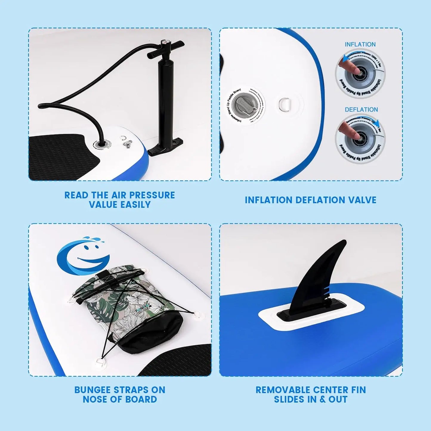 Stand Up Paddle Board Ultra-Light Inflatable with SUP Accessories All Skill Levels