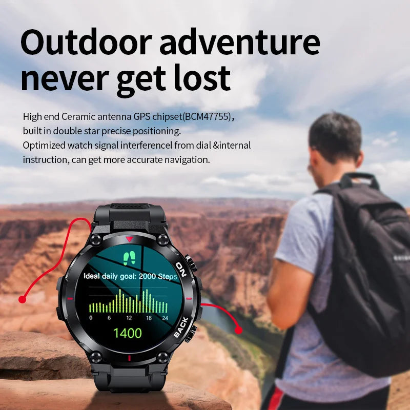 GPS Smart Watch / Sport Fitness / Health Monitor / Android IOS