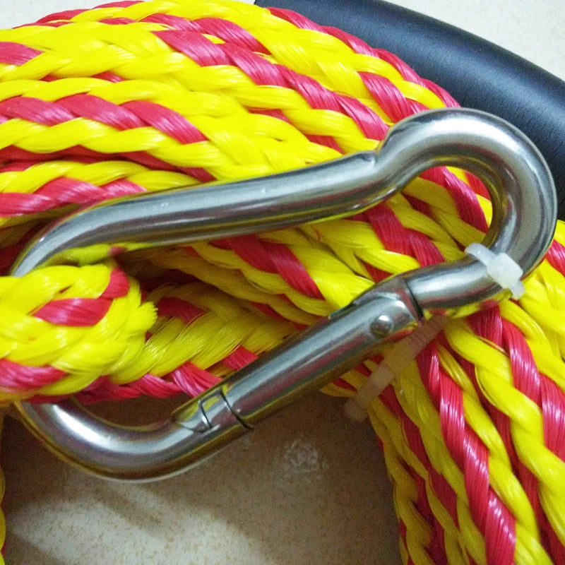 Tow Rope with Foam Buoy, PE Tow Tube, 4K Nylon