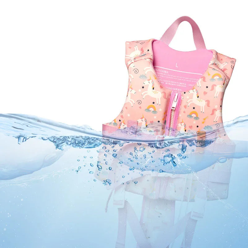 Kids Swimming Lifesaving Life Jacket Aid Flotation Device