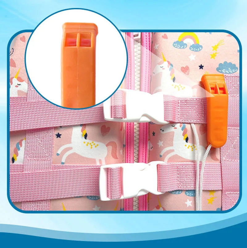 Kids Swimming Lifesaving Life Jacket Aid Flotation Device