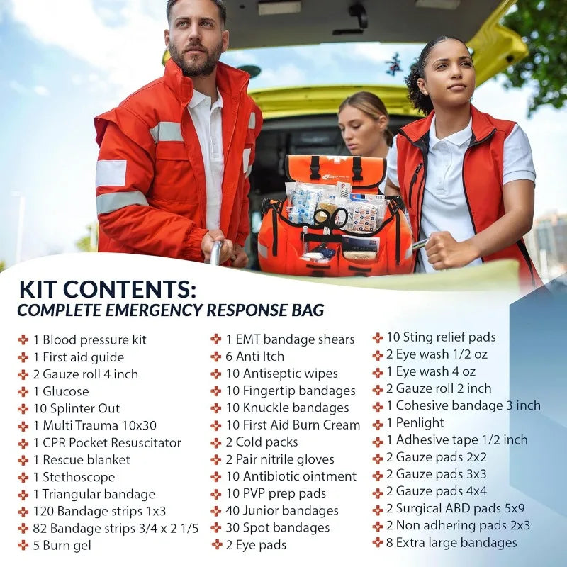 First Aid Kit Portable Reflective Bag