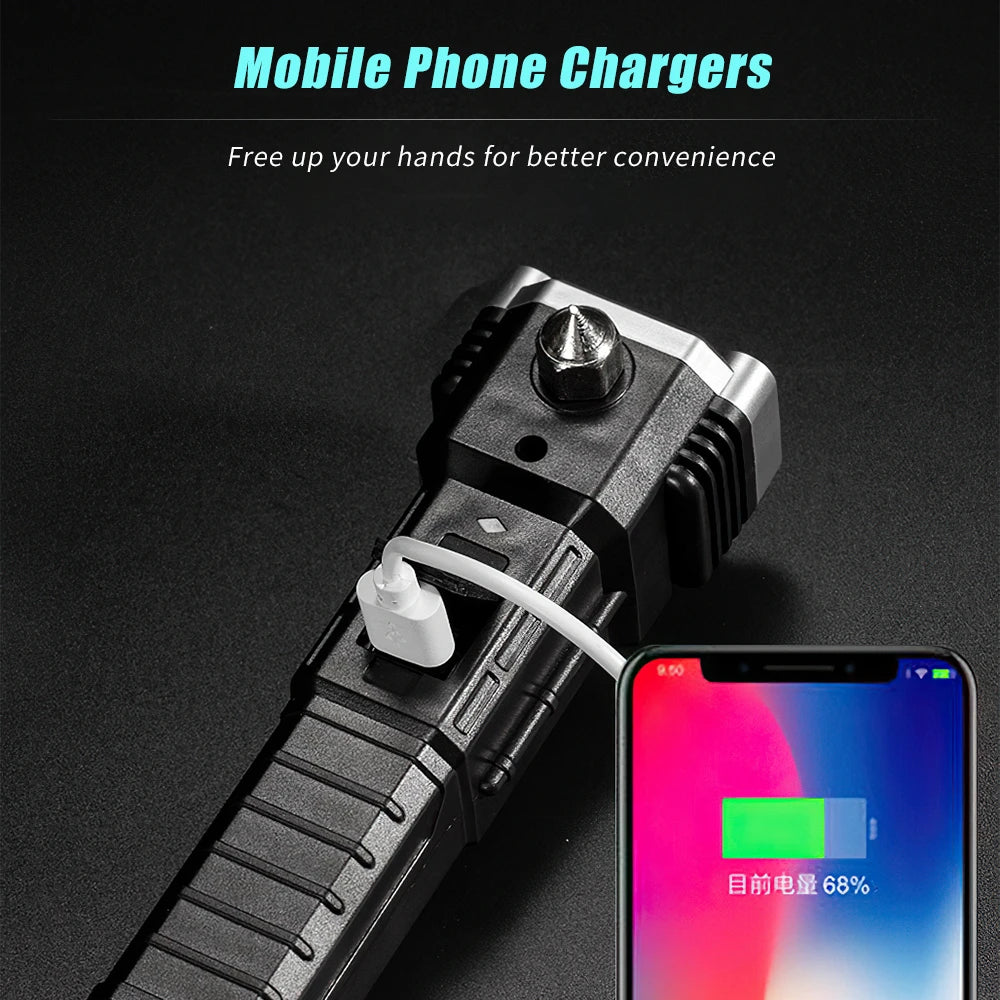 LED Flashlight Safety/ USB Rechargeable /Waterproof Lamp