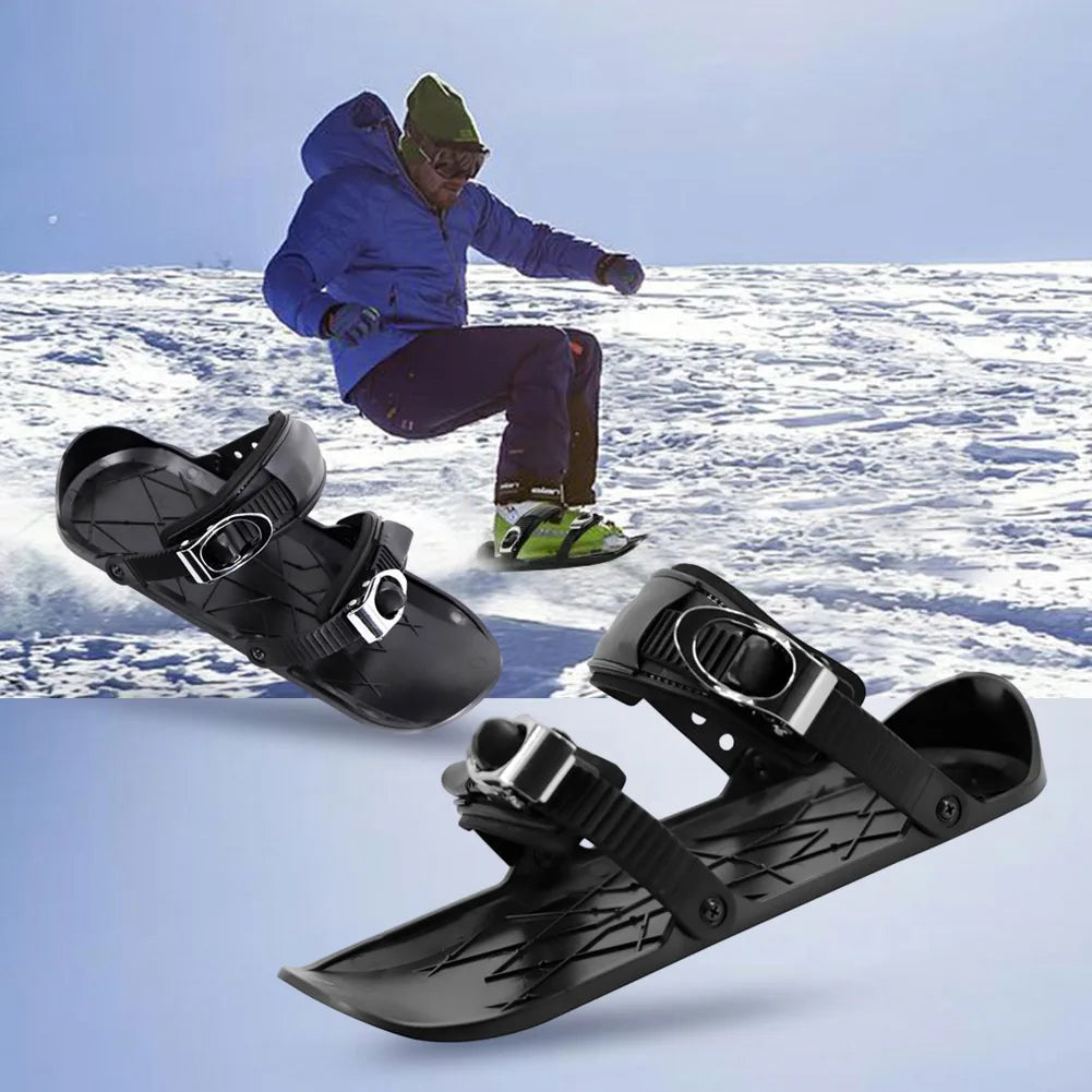 Mini Short Ski Skates Ski Shoes Adjustable / Portable
