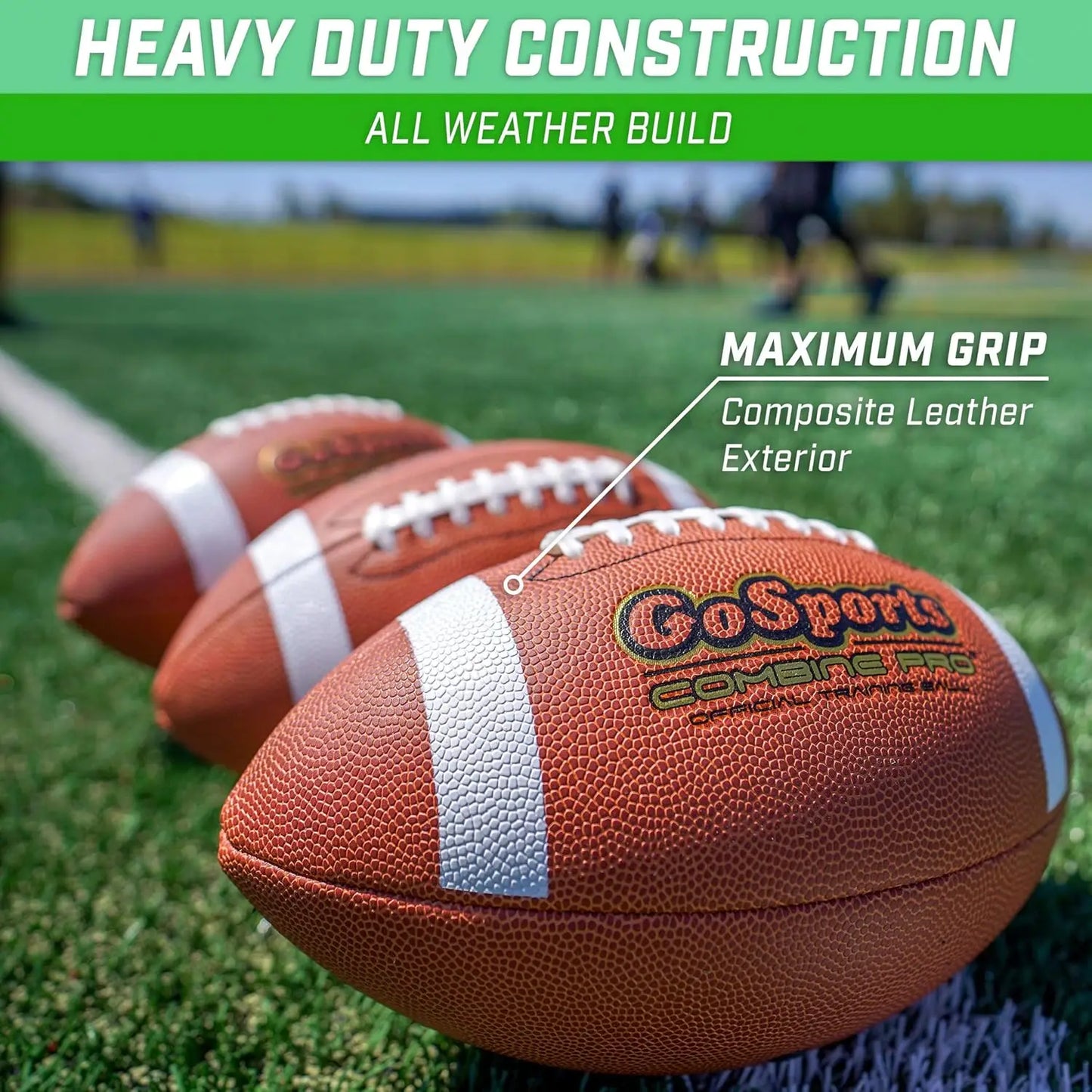 Composite Leather Football 6 Pack - Regulation Size