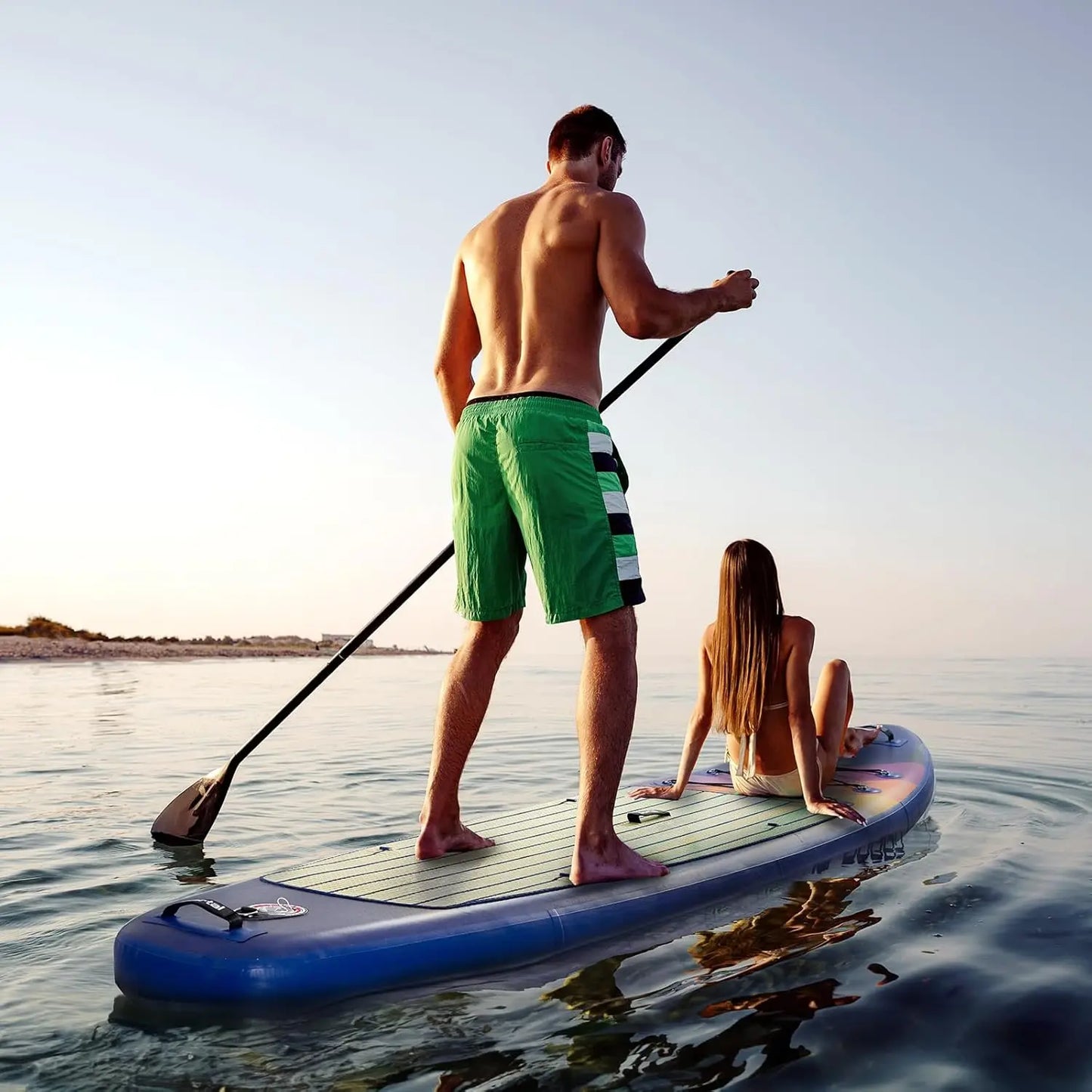 Inflatable Stand Up Paddle Board for Adults 10'6'',Non-Slip Deck