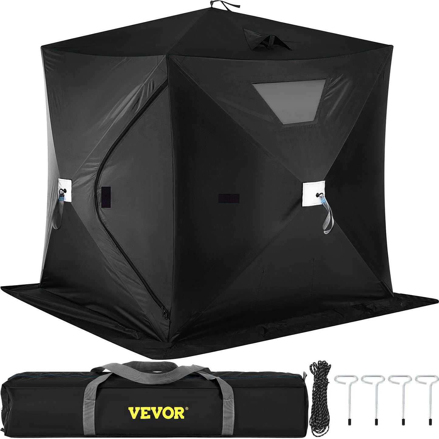 Ice Fishing Shelter Tent, 300D Oxford Fabric Portable Ice Shelter , Strong Waterproof and Windproof