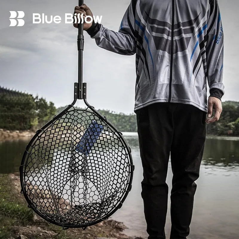 Large Rubber Fishing Net Folding Landing Deep Net