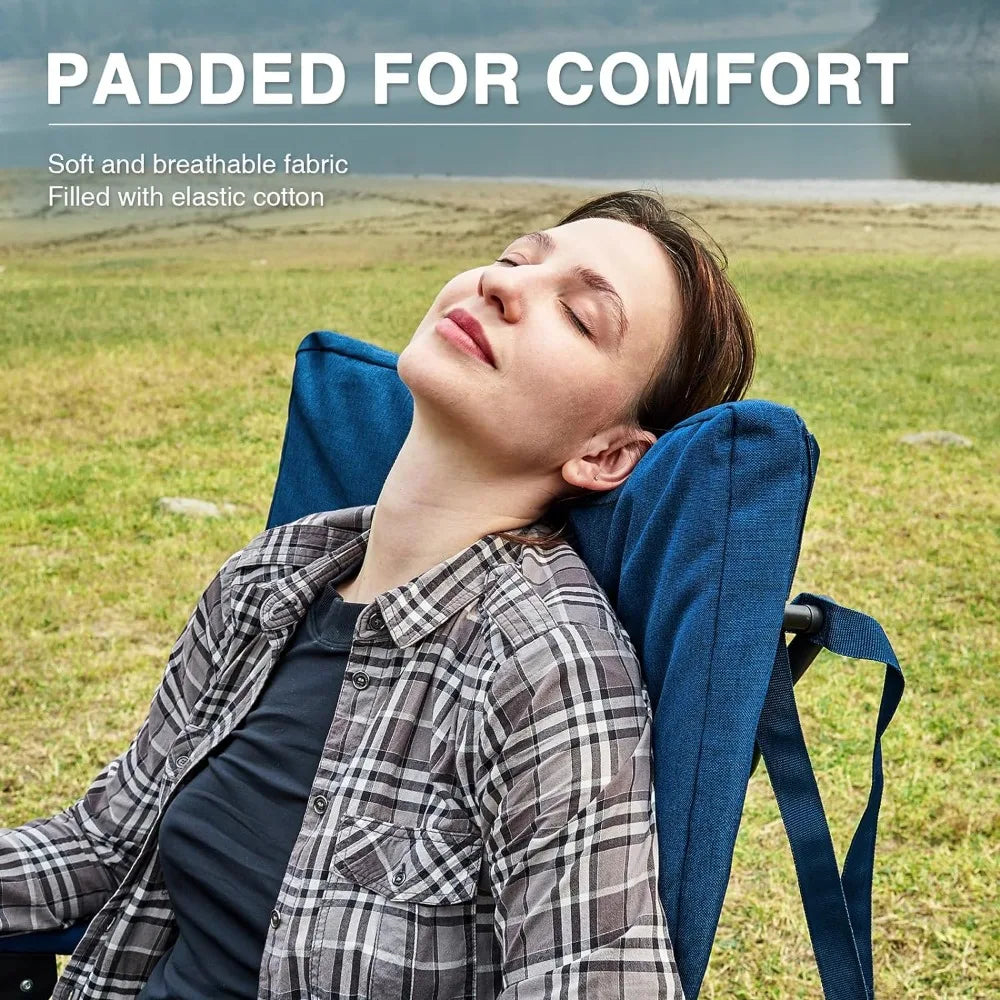 Oversized Folding Rocking Padded Arm Chair