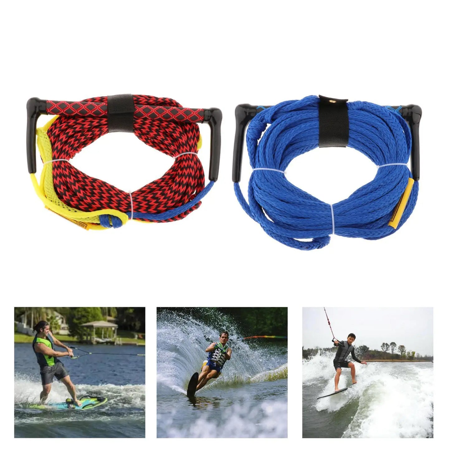 23m Water Ski Tow Rope Harness Handle with Grip