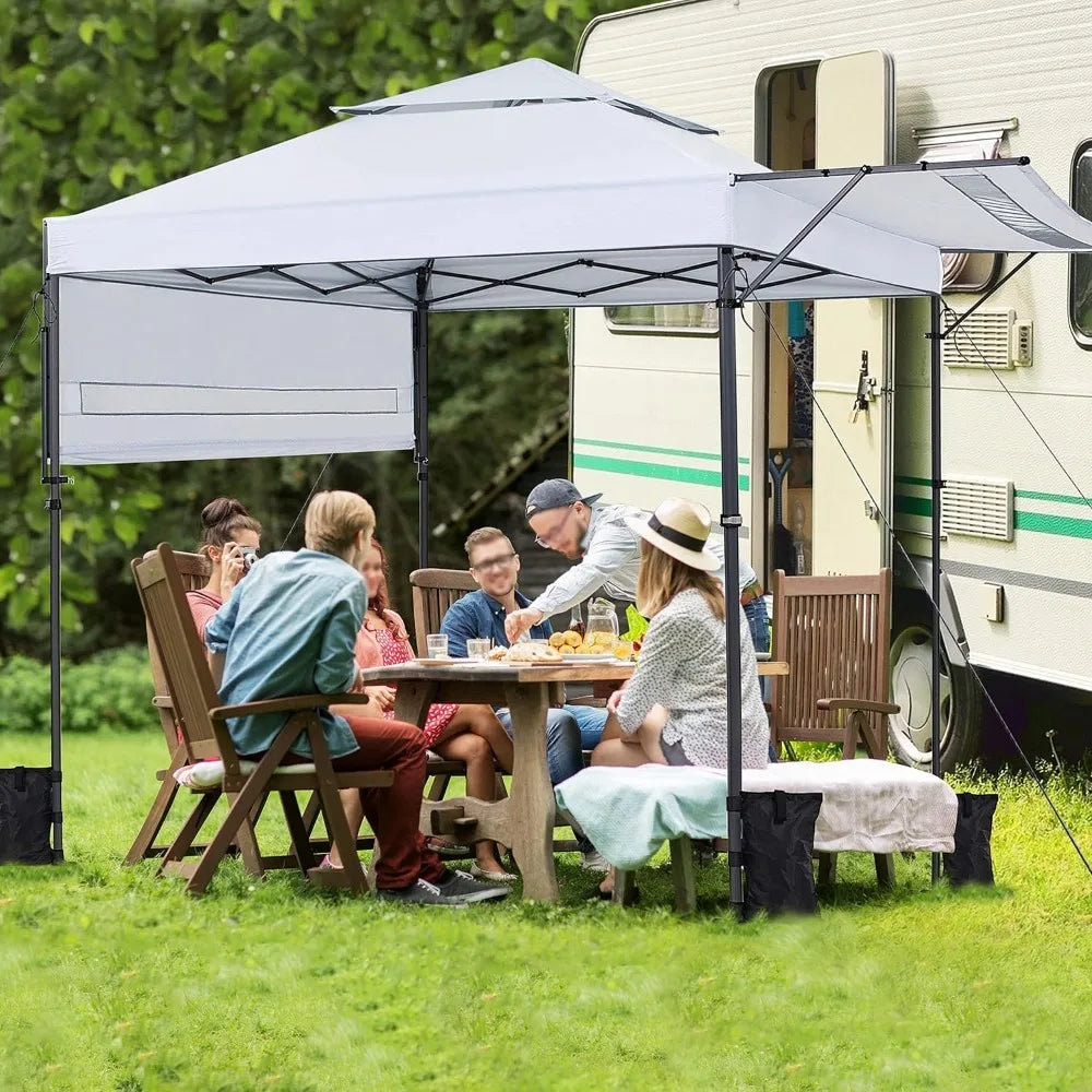 10x17ft Pop Up Canopy with Awnings, Heavy Duty