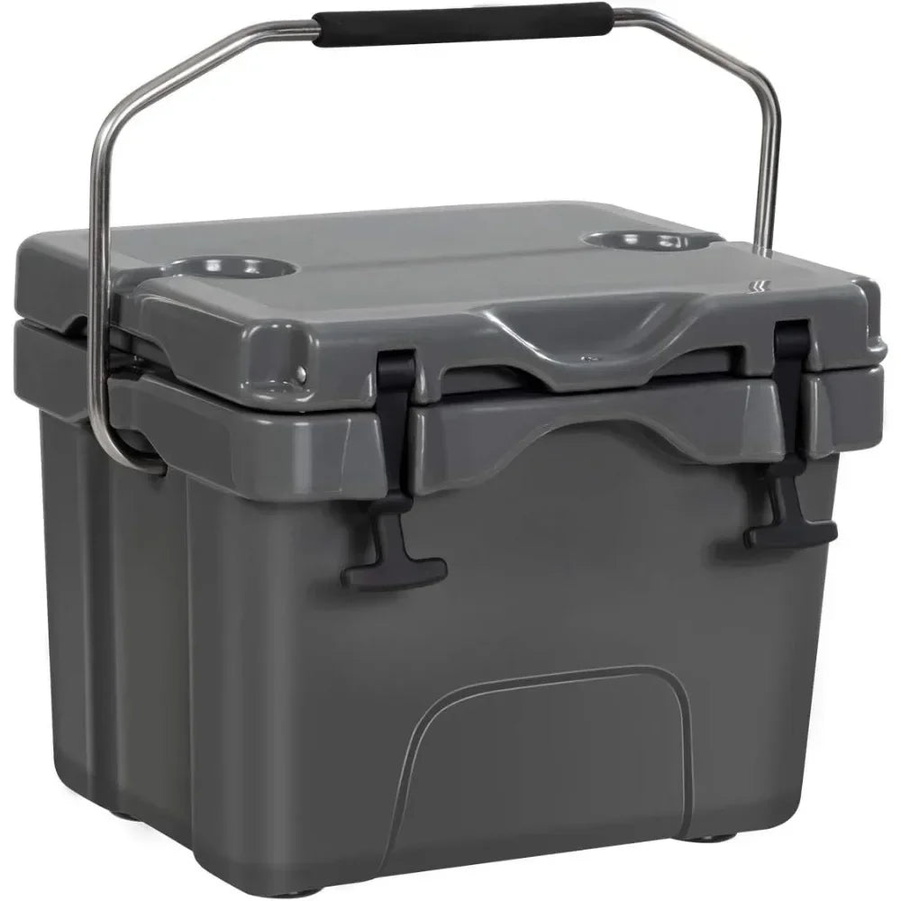 16 Quart Cooler, 24-Can Capacity , Portable Insulated Ice Box
