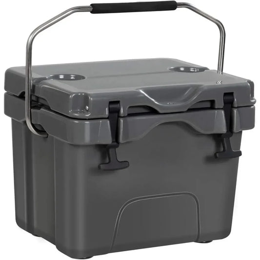 16 Quart Cooler, 24-Can Capacity , Portable Insulated Ice Box