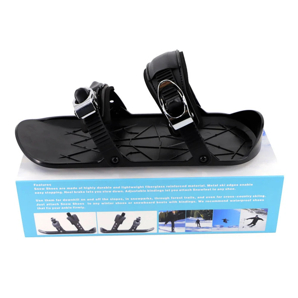 Mini Short Ski Skates Shoes Adjustable