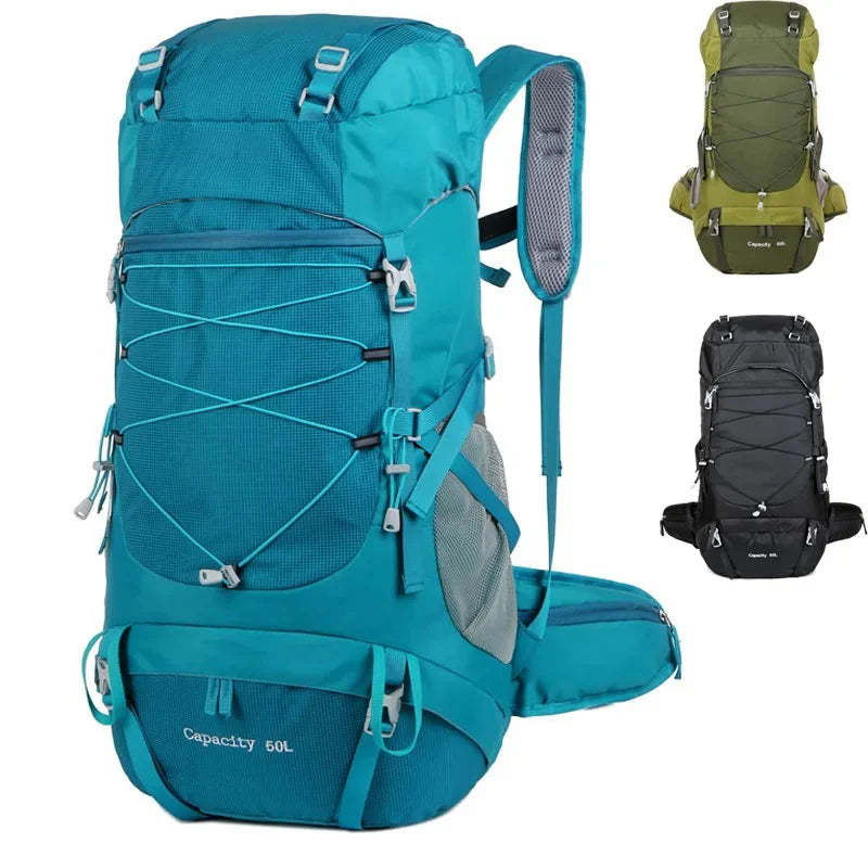 50L Travel Backpack Waterproof Camping Rucksack