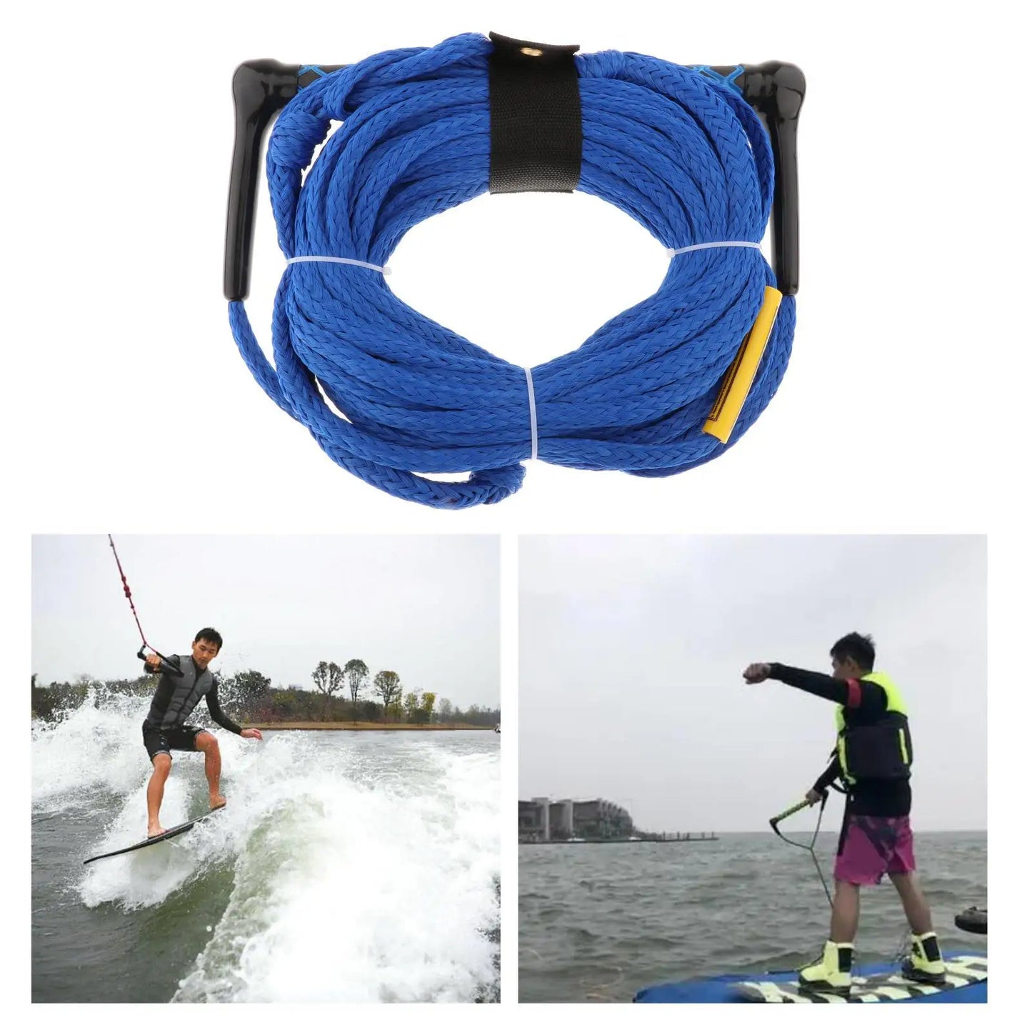 75ft Water Skiing Rope Floating Surf Rope Floatable Wakeboard Water Sport