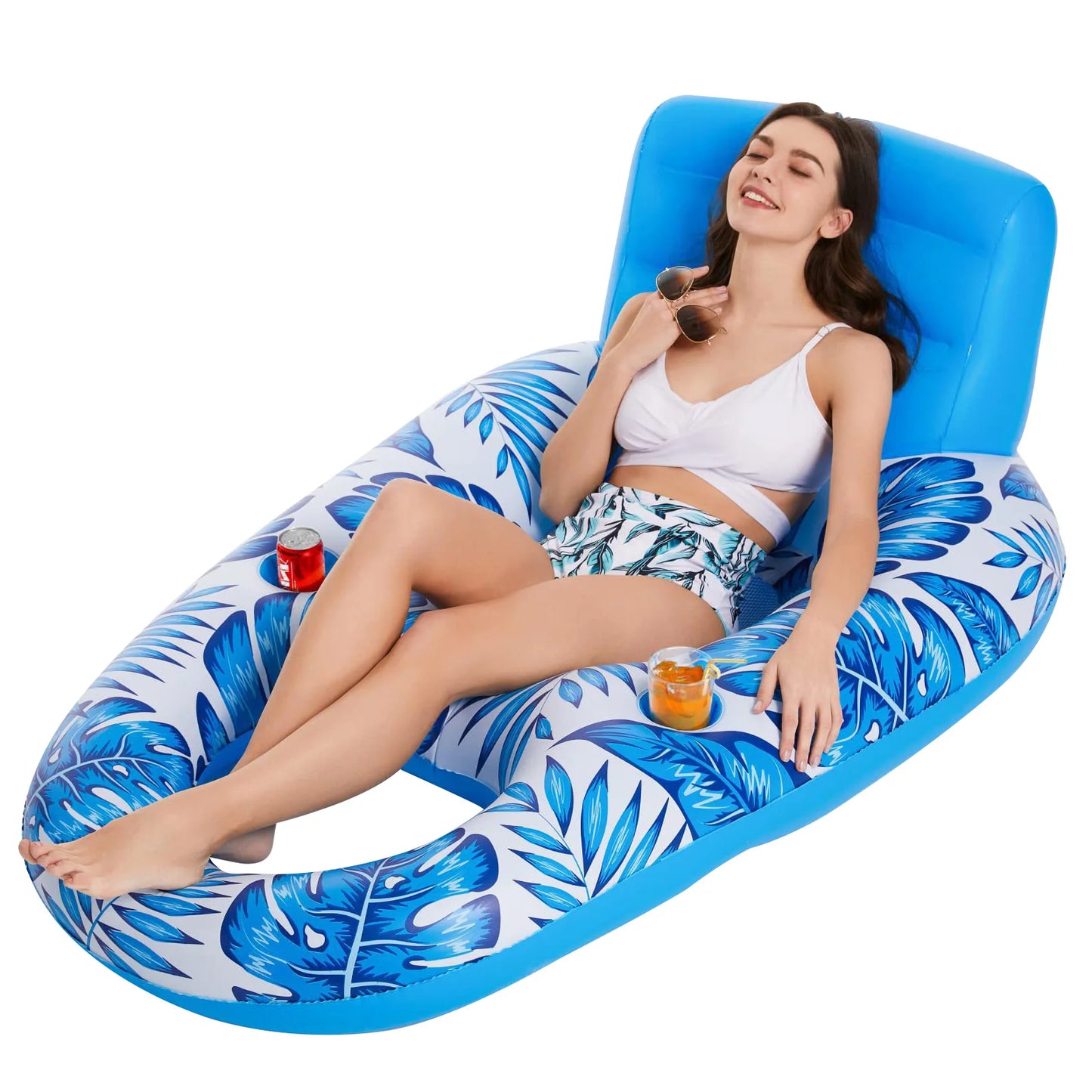 Inflatable Floating Chair with Backrest