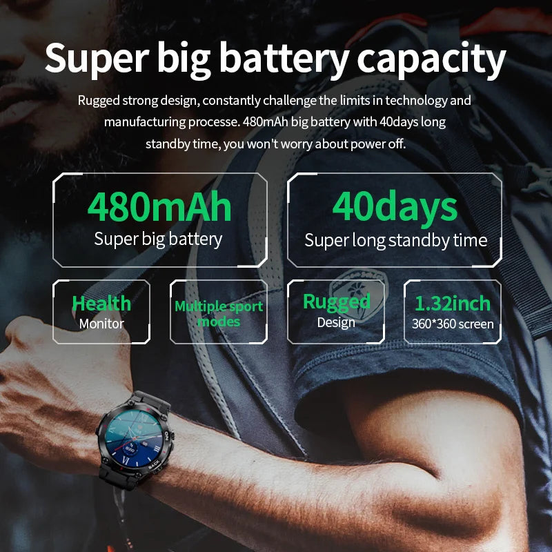 GPS Smart Watch / Sport Fitness / Health Monitor / Android IOS