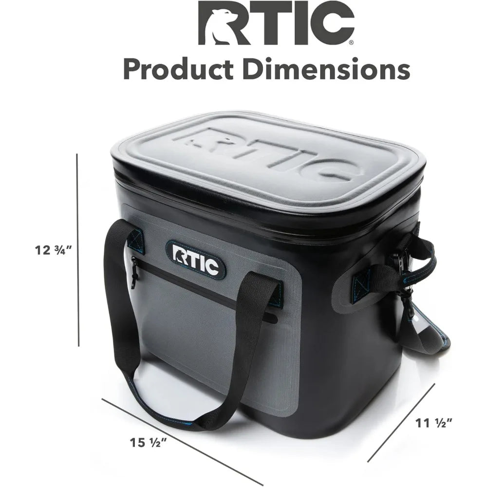 Soft Cooler Insulated Bag Portable Ice Chest Box for Lunch, Beach, Drink, Beverage, Travel, Camping, Picnic, Car