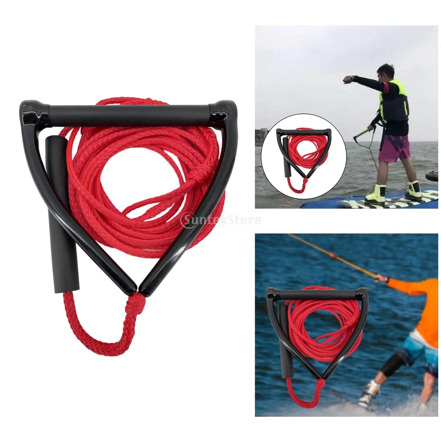23m Water Ski Tow Rope Harness Handle with Grip