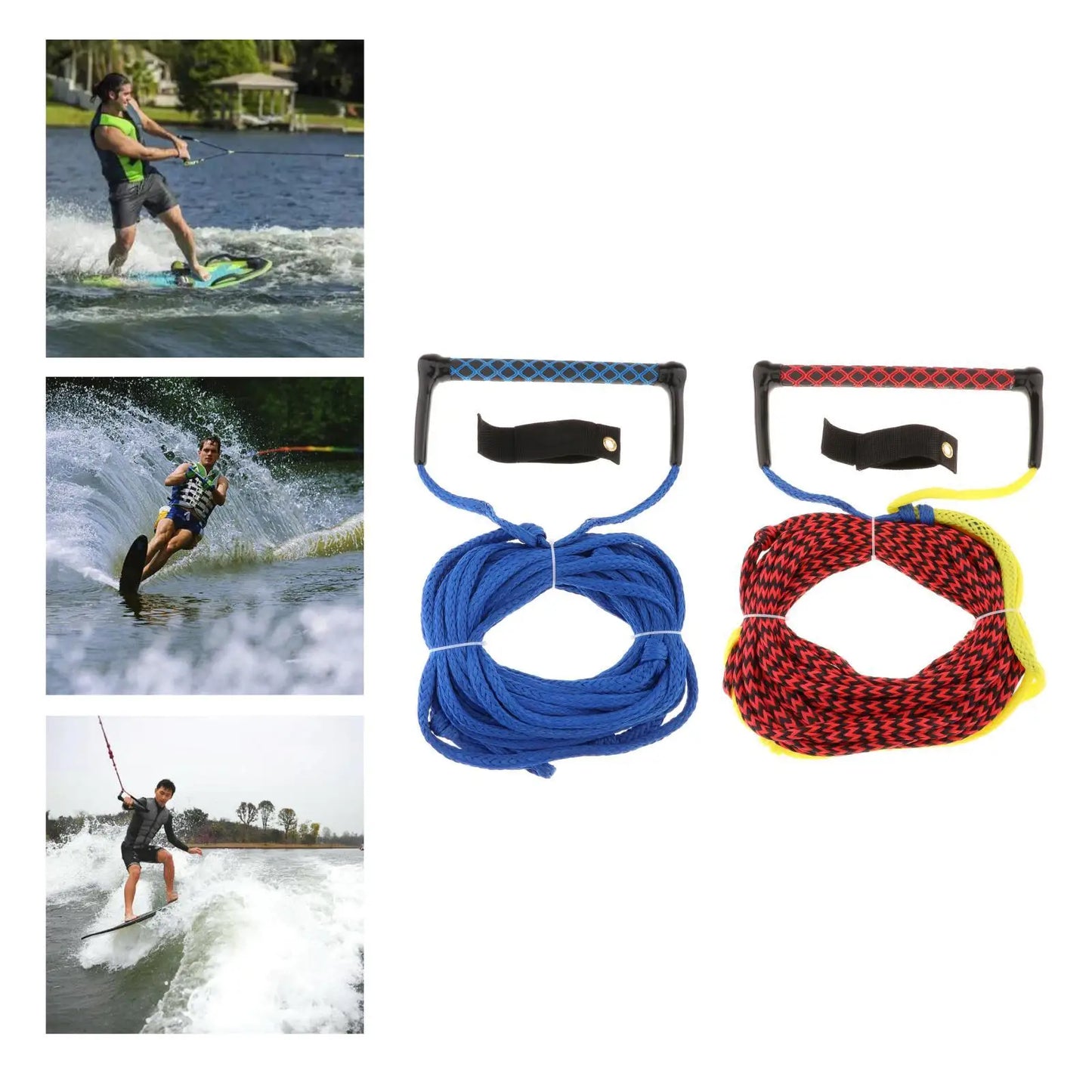 23m Water Ski Tow Rope Harness Handle with Grip