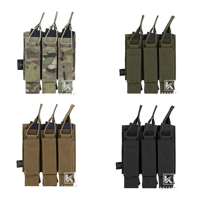 MP5 MP7 Triple Magazine Pouch Tactical Modular For Airsoft Hunting Gear