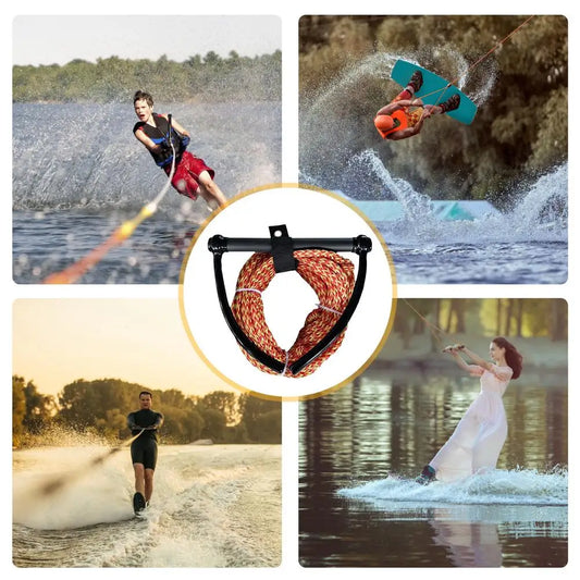 1Pcs 23m Water Ski Rope Safety Surfing Tow Line Leash Cord With Handle Grip For Wakeboard Kneeboard Surfing Watersports Rope