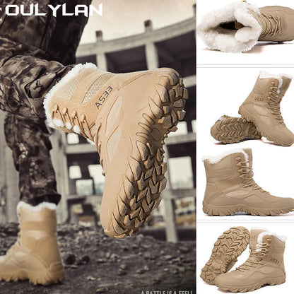 Winter Warm Shoes Climbing Ankle Boots /Desert Snow Boots Durable