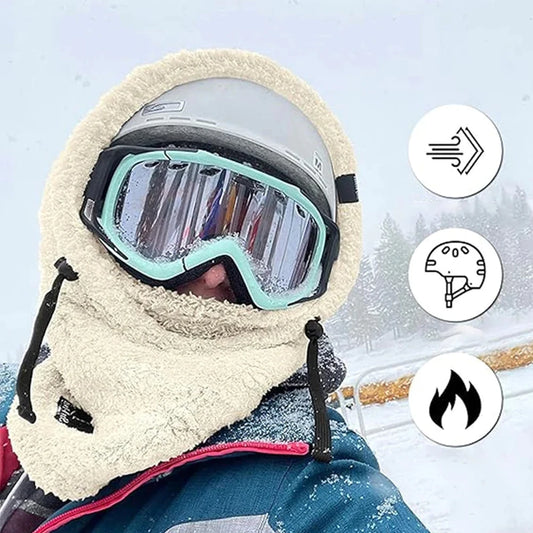 Winter Ski Windproof Cap Outdoor Cold / Padded Hood Mask Plush Warm Cap