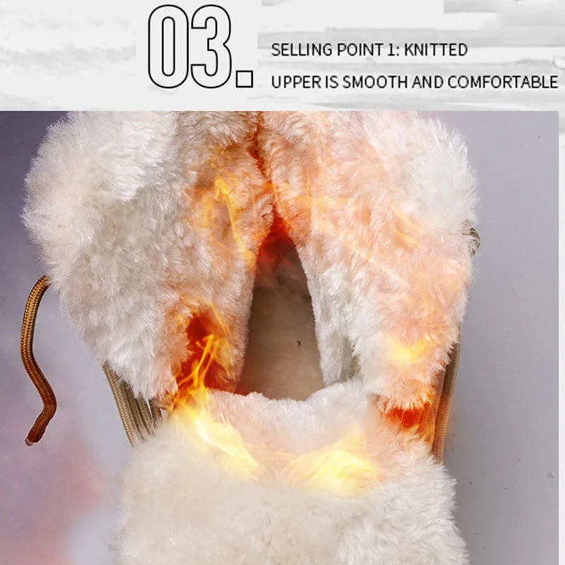 Winter Warm Shoes Climbing Ankle Boots /Desert Snow Boots Durable