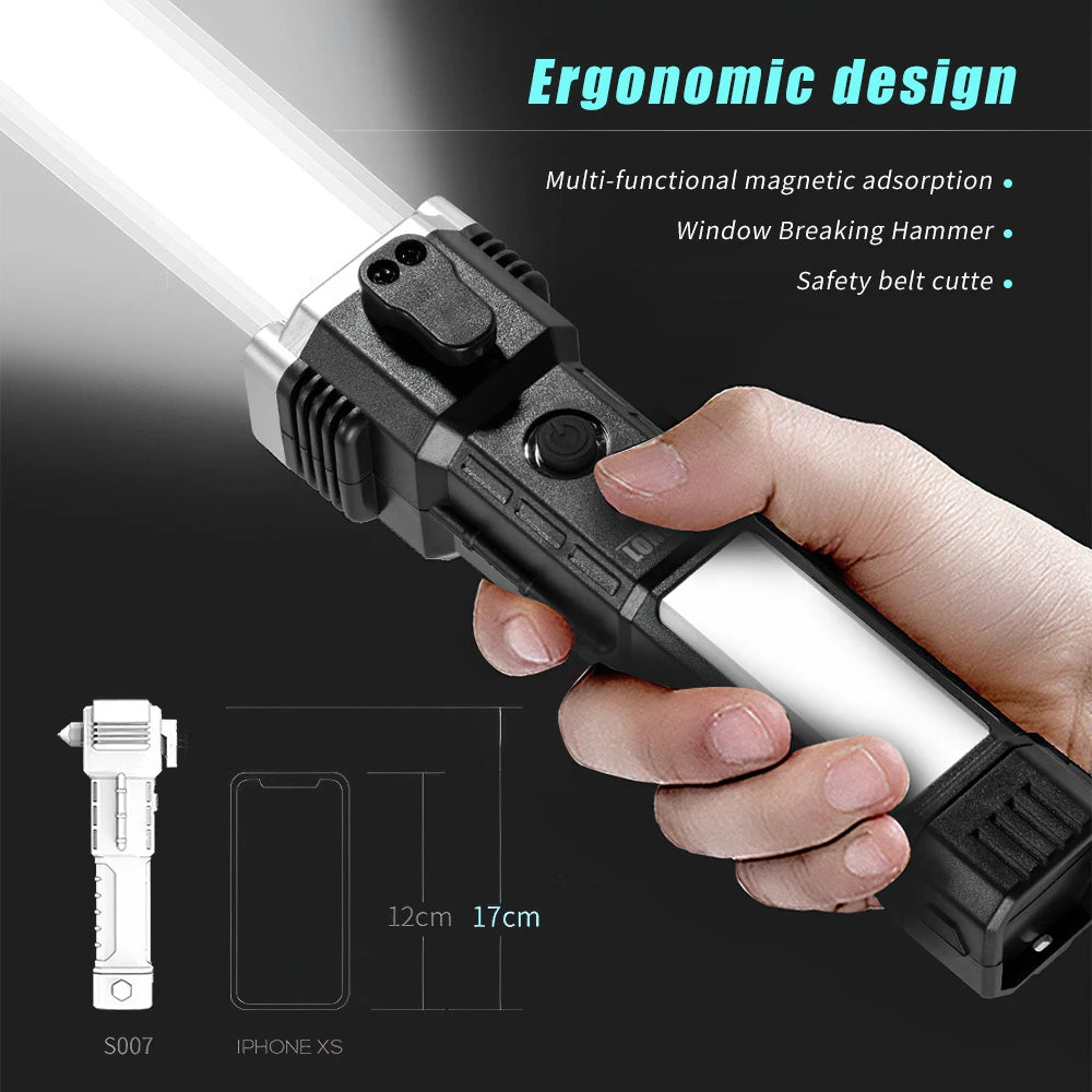 LED Flashlight Safety/ USB Rechargeable /Waterproof Lamp