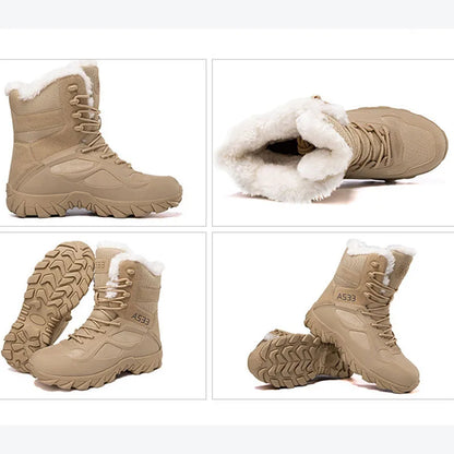 Winter Warm Shoes Climbing Ankle Boots /Desert Snow Boots Durable