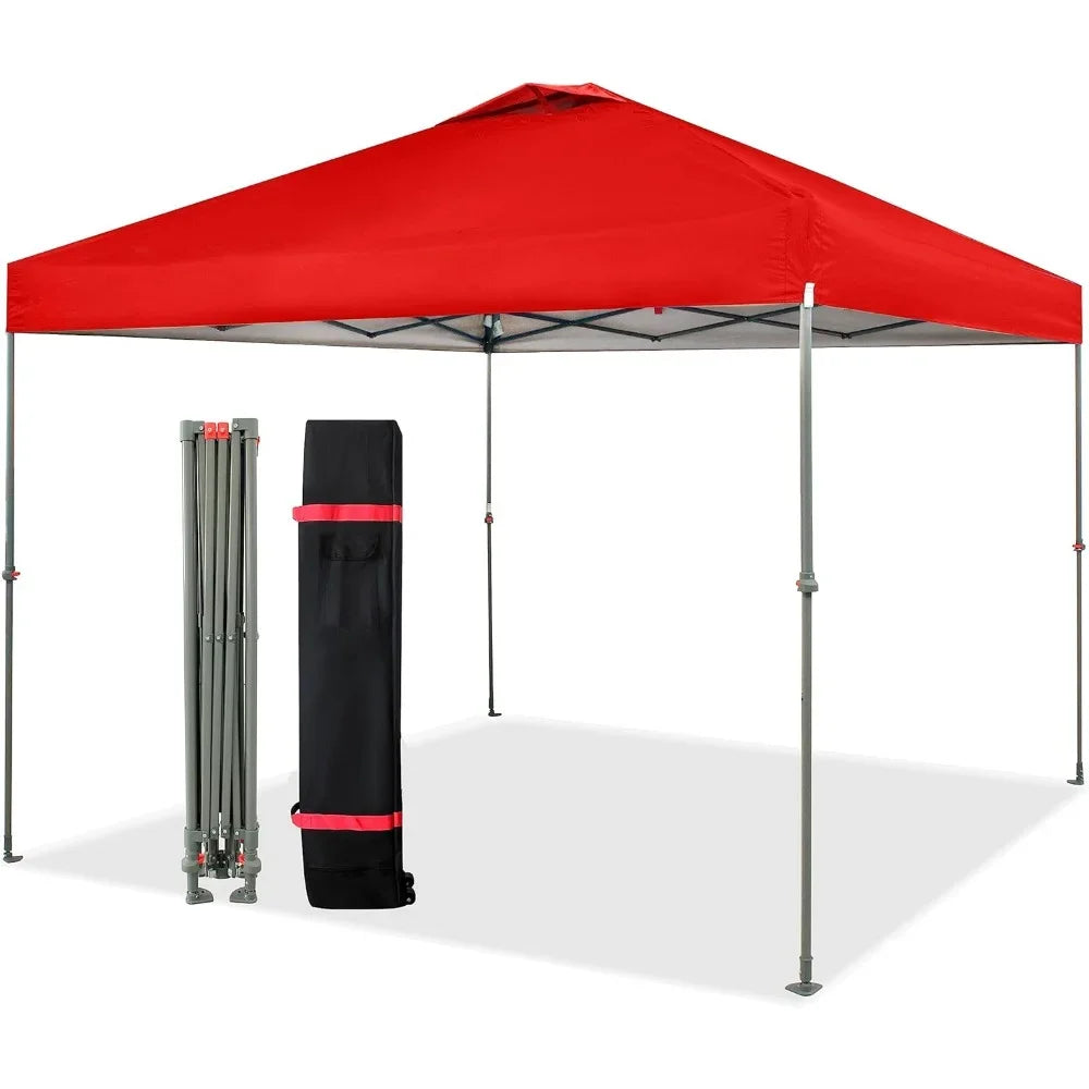 Camping sunshade canopy,10x10 Canopy Tent, Pop Up Beach Tent for Outdoor Shades with Wheeled Bag, 8 Stakes, 4 Ropes,canopy