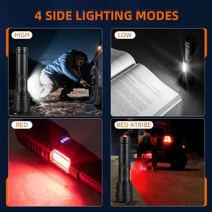 Rechargeable Led Super Bright Flashlight 7 Modes