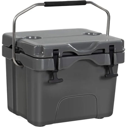 16 Quart Cooler, 24-Can Capacity , Portable Insulated Ice Box