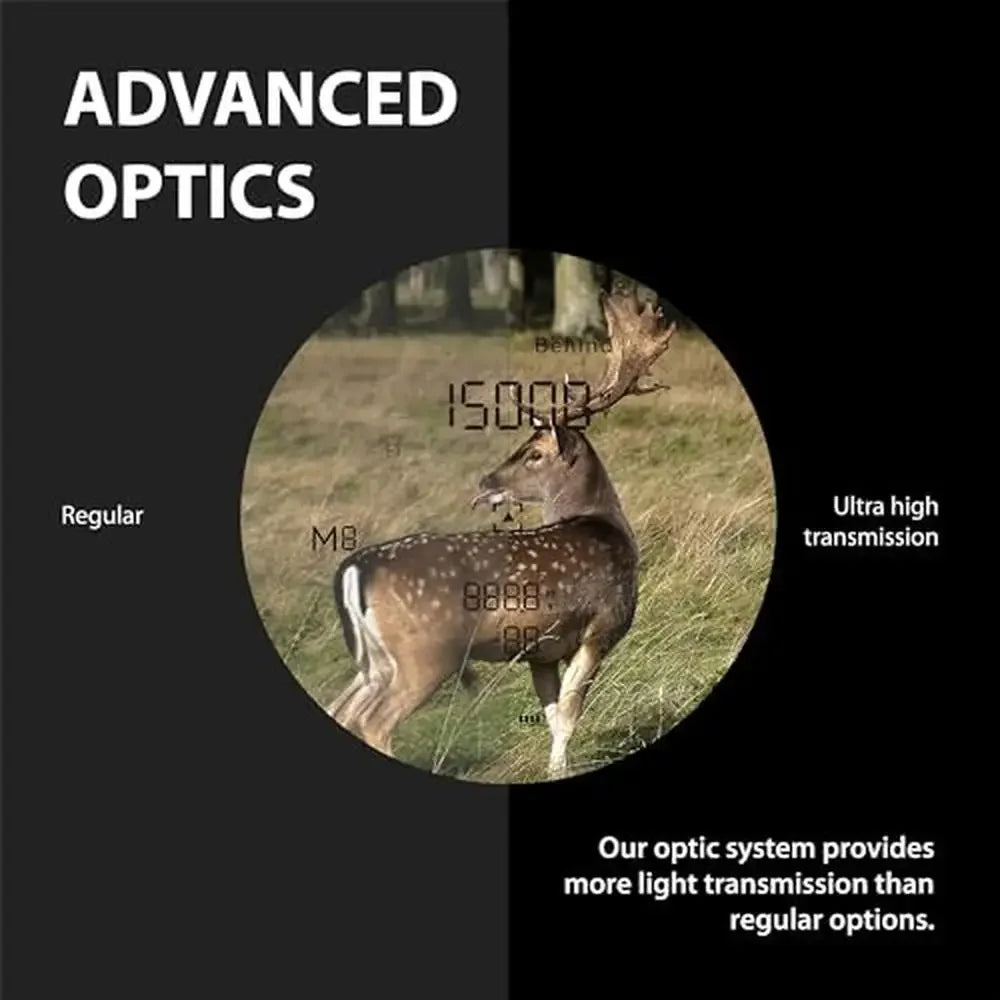 Ultra-Clear Binocular Laser Rangefinder 8x42 1500/2500 Yard / Long Range