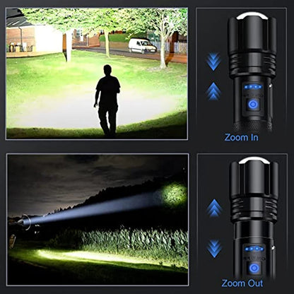 Rechargeable Led Super Bright Flashlight 7 Modes