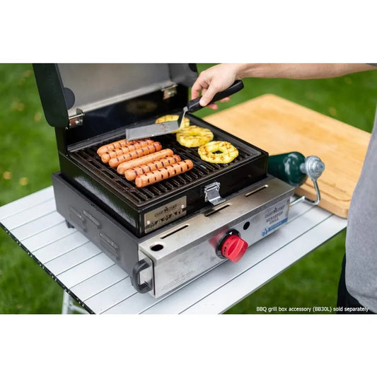 Flat Top Tabletop Grill - Gas Griddle for Cooking & Camping