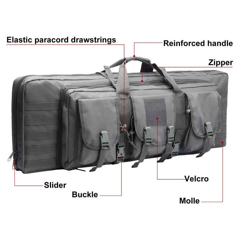 Tactical Double Rifle Hunting Backpack Case