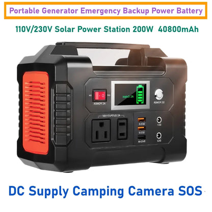 Solar Powered Portable Generator Battery