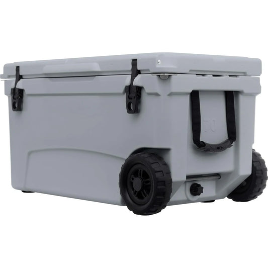70qt Wheeled Ice Chest - Heavy Duty, Insulated Rolling Cooler