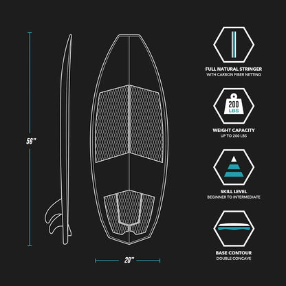 Wakesurf Board. Surfboards for Adults