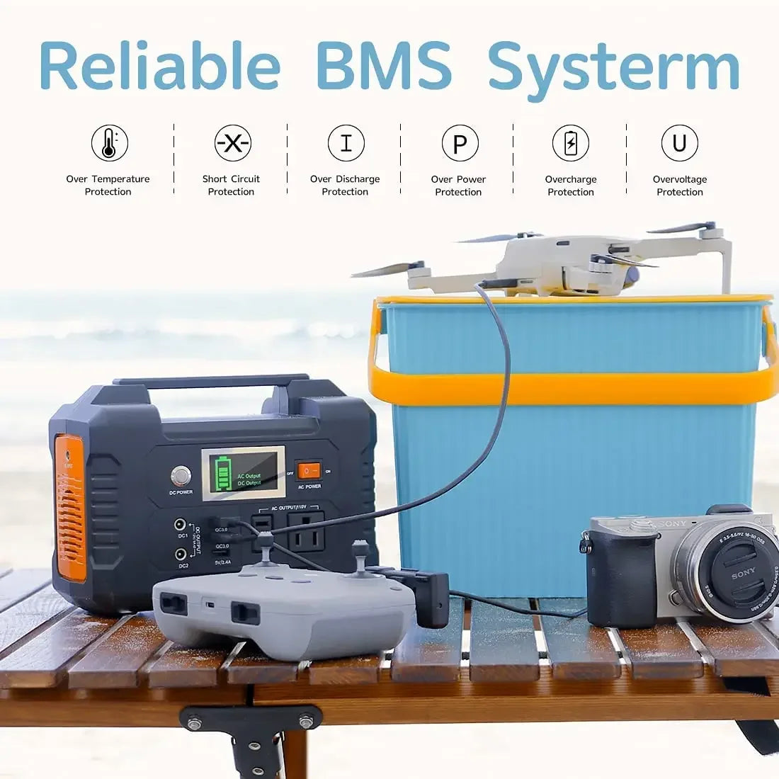 Solar Powered Portable Generator Battery