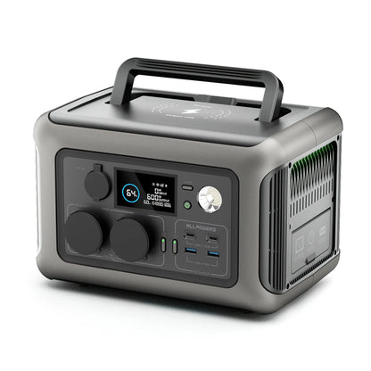 Portable Power Station, 299Wh  Battery with 2x 600W (1200W Surge) AC Outlets