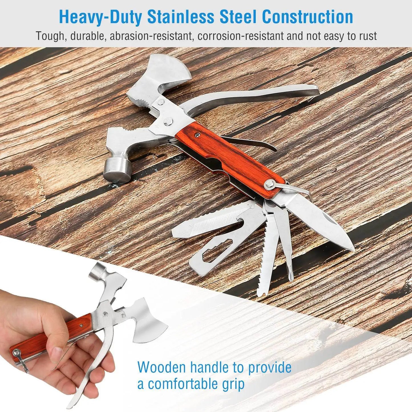 Outdoor Survival Multitool 7in