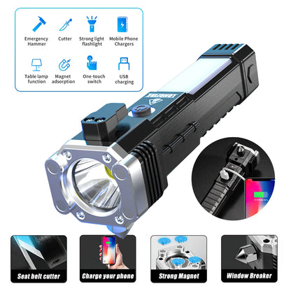 LED Flashlight Safety/ USB Rechargeable /Waterproof Lamp